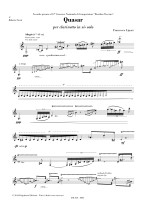 QUASAR per clarinetto solo [Digitale]